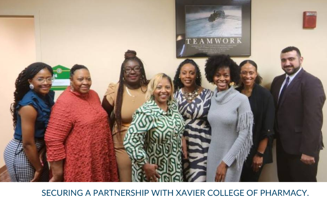 Securing a Partnership with Xavier College of Pharmacy 